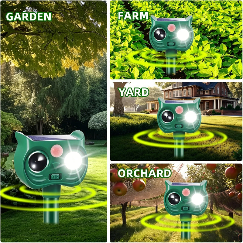 Solar Powered Ultrasonic Animal Repeller
