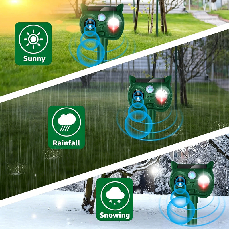 Solar Powered Ultrasonic Animal Repeller