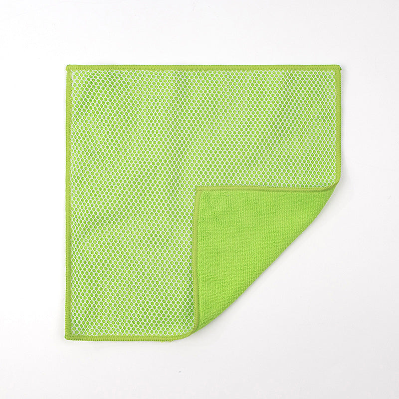 Dual-Sided Microfiber & Mesh Cleaning Cloth