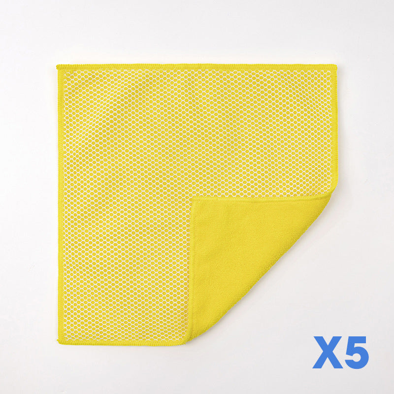 Dual-Sided Microfiber & Mesh Cleaning Cloth