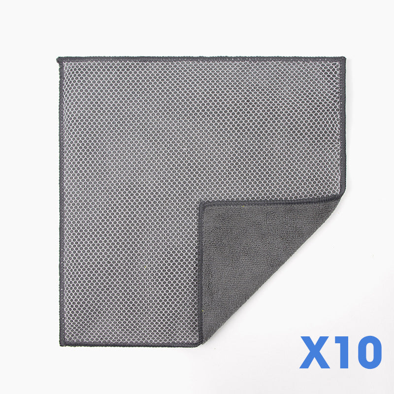 Dual-Sided Microfiber & Mesh Cleaning Cloth