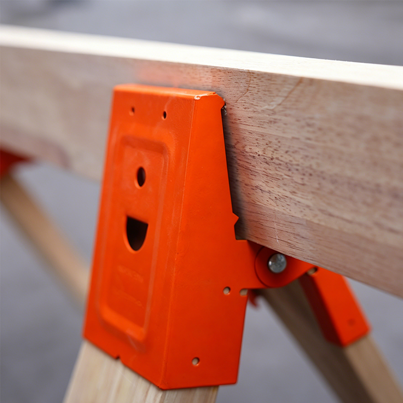 🛠️ 50% OFF NOW! 🔩 Heavy-Duty Sawhorse Bracket with Down Clamp – Galvanized steel, foldable & secure locking – perfect for job sites, workshops or DIY projects 🛠️