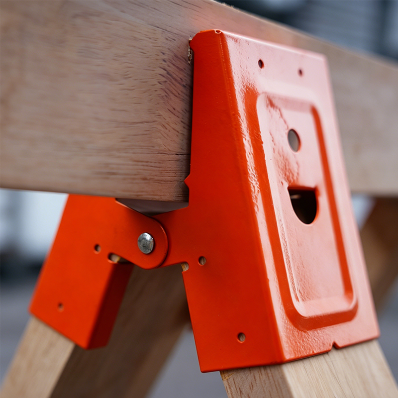 🛠️ 50% OFF NOW! 🔩 Heavy-Duty Sawhorse Bracket with Down Clamp – Galvanized steel, foldable & secure locking – perfect for job sites, workshops or DIY projects 🛠️
