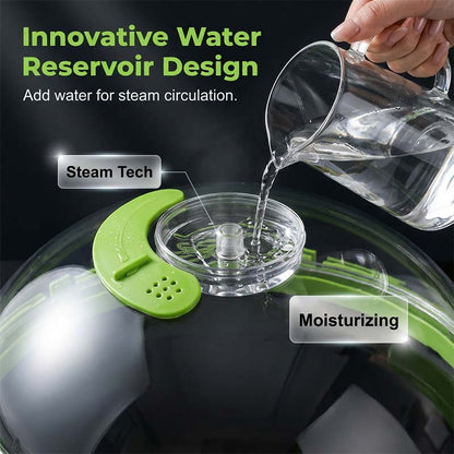 🥳2026 BESTSELLER🥾 Microwave Splatter Cover – Built-In Water Reservoir, Steam Circulation – Ergonomic Safe Grip – Fits Most Microwaves – Easy Rinse Clean! 🛡️💨