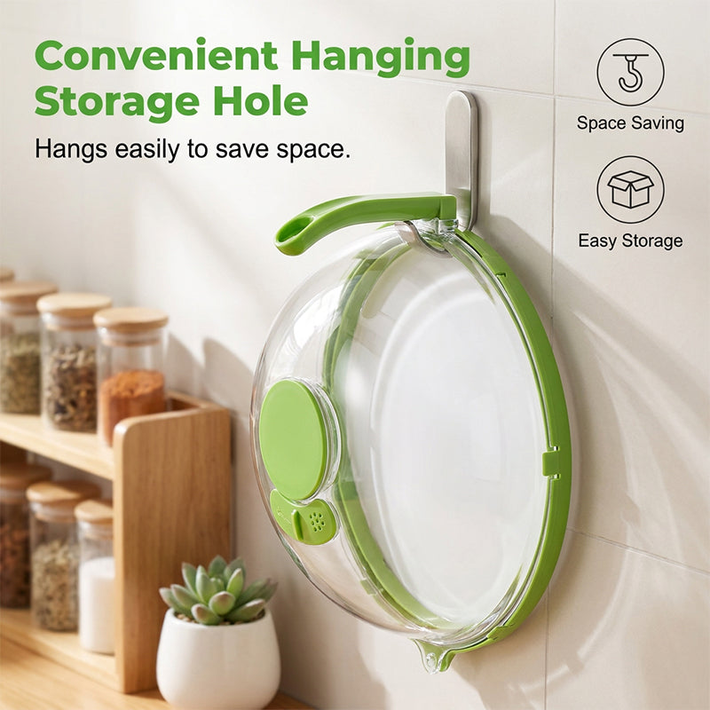 🥳2026 BESTSELLER🥾 Microwave Splatter Cover – Built-In Water Reservoir, Steam Circulation – Ergonomic Safe Grip – Fits Most Microwaves – Easy Rinse Clean! 🛡️💨