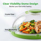 🥳2026 BESTSELLER🥾 Microwave Splatter Cover – Built-In Water Reservoir, Steam Circulation – Ergonomic Safe Grip – Fits Most Microwaves – Easy Rinse Clean! 🛡️💨