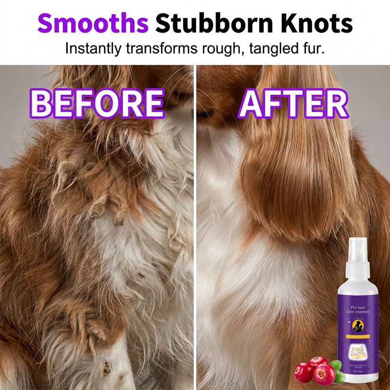 Detangling spray for dogs and cats