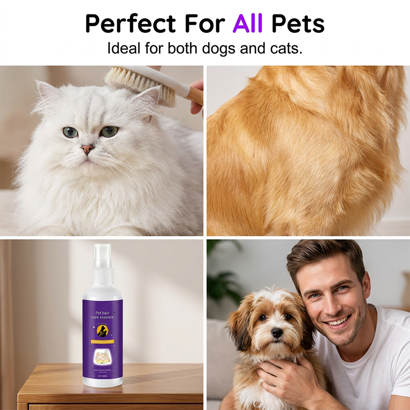 Detangling spray for dogs and cats