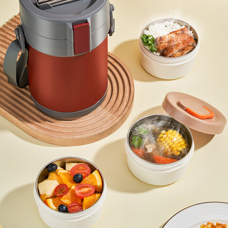 🔥New Hot Selling❤️‍🔥Stainless Steel Multi-layer Large-capacity Extra-long Insulated Lunch Box
