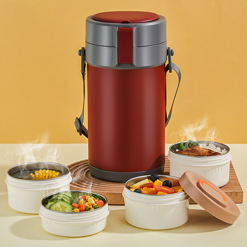 🔥New Hot Selling❤️‍🔥Stainless Steel Multi-layer Large-capacity Extra-long Insulated Lunch Box