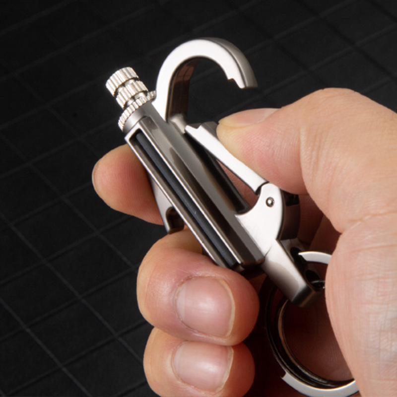 🥳2026 HOT SALE🥳💞50K+ SOLD!🔥🍾 50% OFF! Multifunctional Permanent Match Keychain – Windproof match + bottle opener + carabiner, premium zinc alloy. Light, compact & ready! 🗝️✨