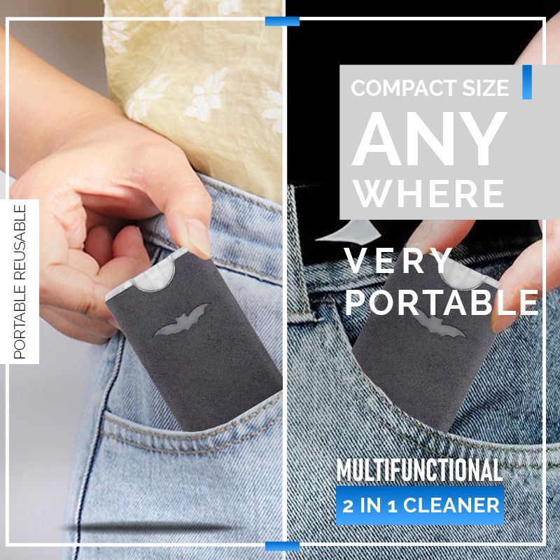 📢📢Buy 1 Get 1 Free !! ⏰2-in-1 Screen Cleaner & Microfiber Cloth: Spray & Wipe, No Residue, Portable