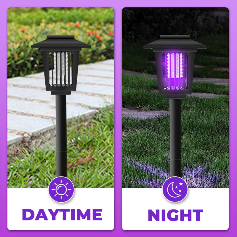 🦟 50% OFF! Solar bug zapper – dual light (purple + white), auto day/night, 3 styles. 50K+ sold! ☀️🔋