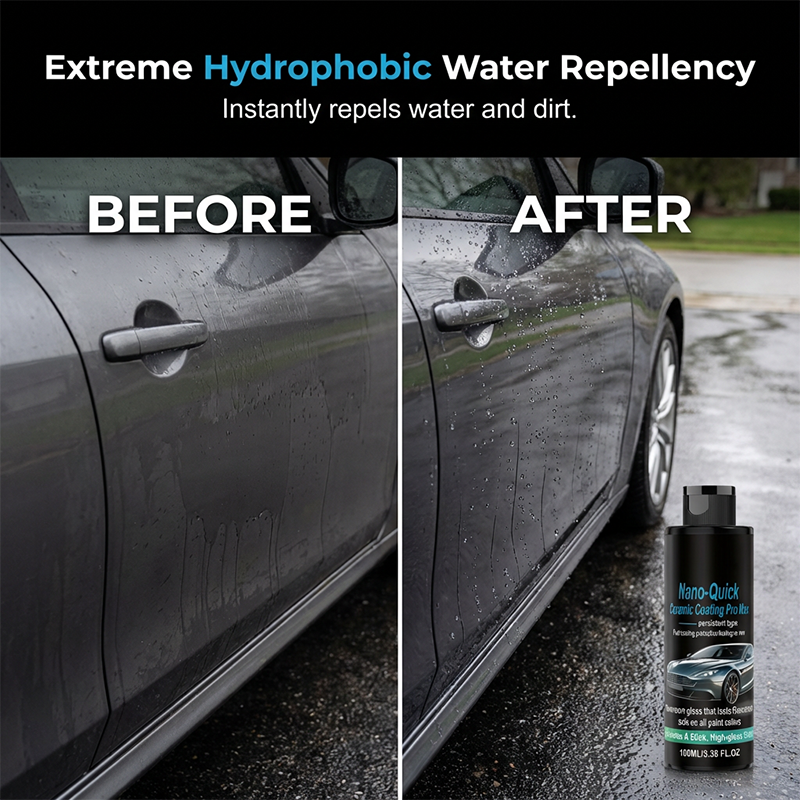 ⏰Last 60% off👉High-Gloss Hydrophobic Nano Ceramic Coating Spray🚗