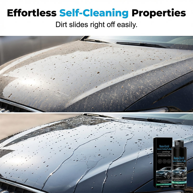 ⏰Last 60% off👉High-Gloss Hydrophobic Nano Ceramic Coating Spray🚗