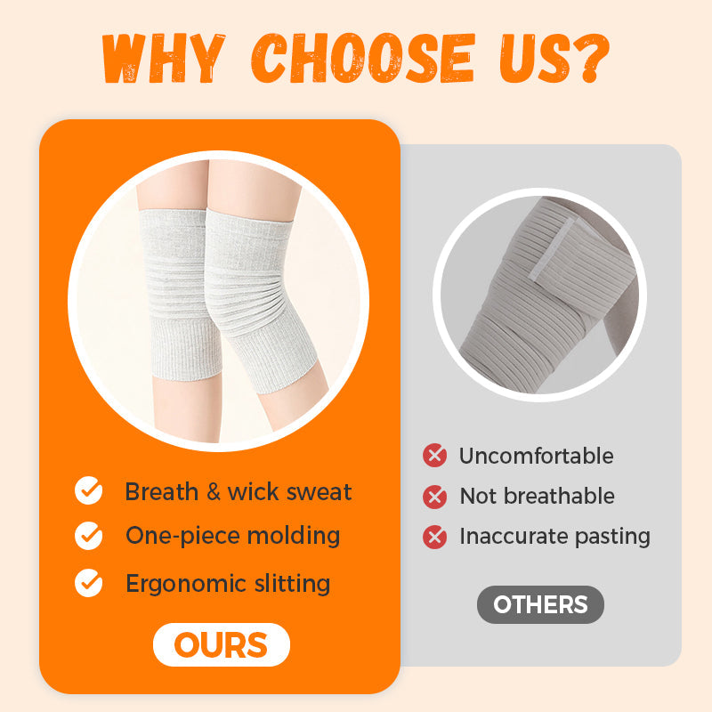 🔥Buy 1 get 1 free🔥 Unisex knee warmers – breathable, non-slip, all-season soft. 4 colors. 50K+ sold! 🦵✨