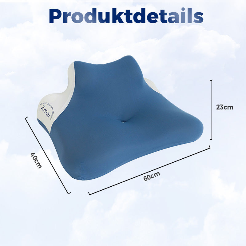 🛏️ 50% OFF! Ergonomic memory foam pillow – for side, back, stomach sleepers. Breathable, washable cover. 50K+ sold! 💤✨