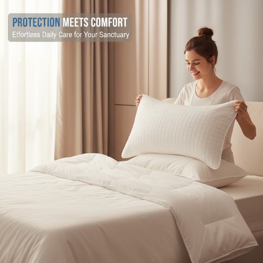 🔥Buy 1 get 1 free🔥 Quilted Pillow Protector to Prevent Yellowing