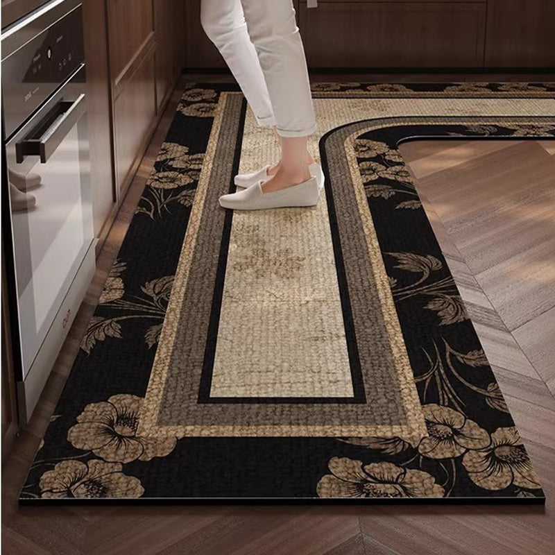 🌸 Spring sale! Floral kitchen mat – absorbs water instantly, stays put. Say goodbye to wet footprints. 🚿