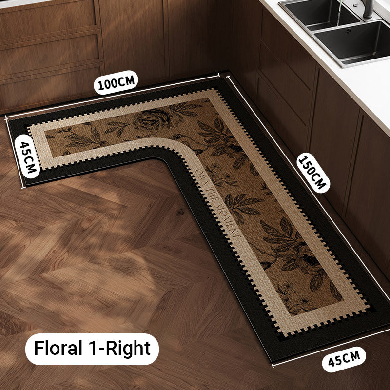 🌸 Spring sale! Floral kitchen mat – absorbs water instantly, stays put. Say goodbye to wet footprints. 🚿