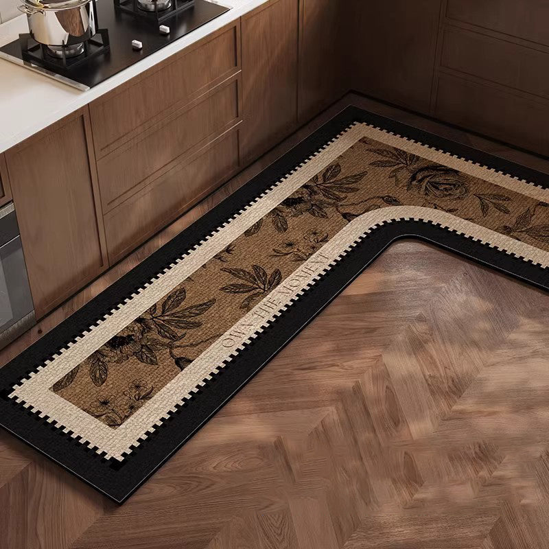 🌸 Spring sale! Floral kitchen mat – absorbs water instantly, stays put. Say goodbye to wet footprints. 🚿