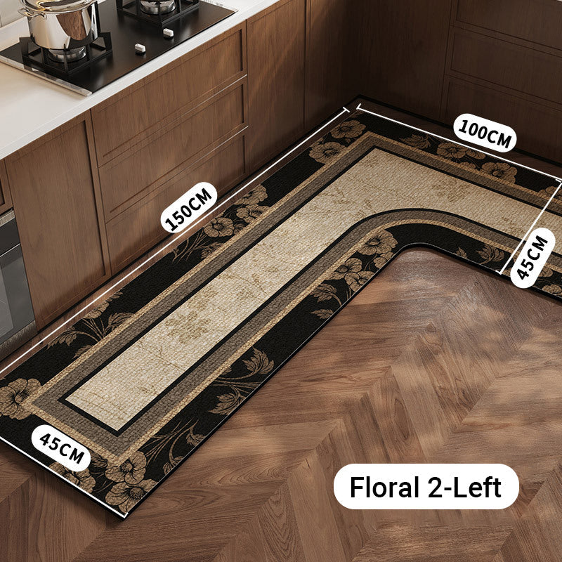 🌸 Spring sale! Floral kitchen mat – absorbs water instantly, stays put. Say goodbye to wet footprints. 🚿