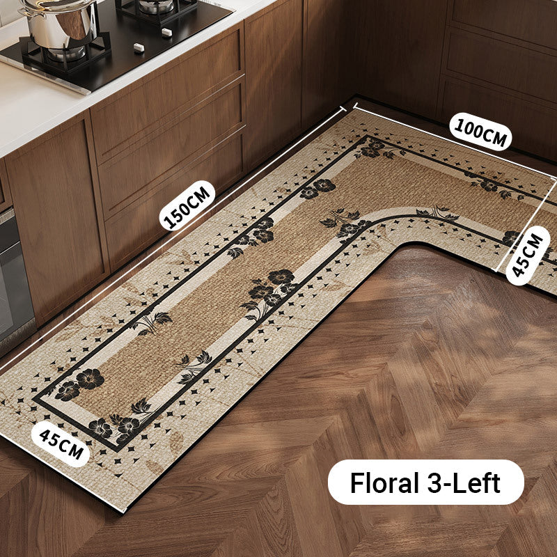 🌸 Spring sale! Floral kitchen mat – absorbs water instantly, stays put. Say goodbye to wet footprints. 🚿
