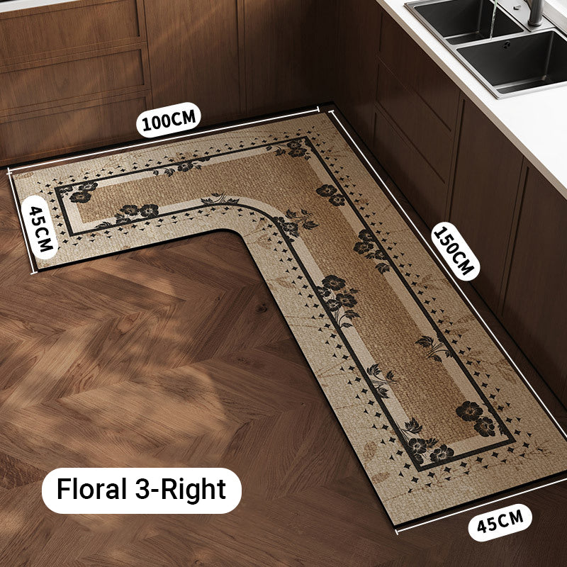 🌸 Spring sale! Floral kitchen mat – absorbs water instantly, stays put. Say goodbye to wet footprints. 🚿