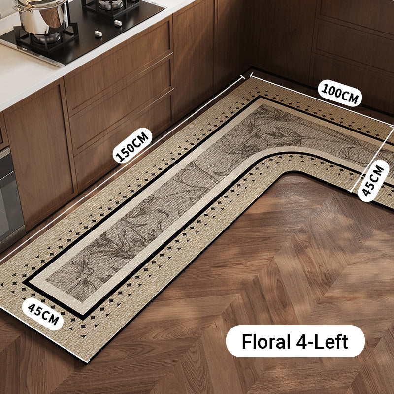 🌸 Spring sale! Floral kitchen mat – absorbs water instantly, stays put. Say goodbye to wet footprints. 🚿