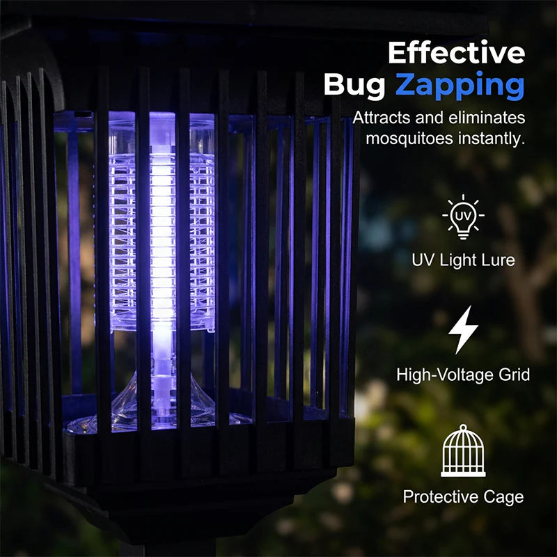🦟 50% OFF! Solar bug zapper – dual light (purple + white), auto day/night, 3 styles. 50K+ sold! ☀️🔋