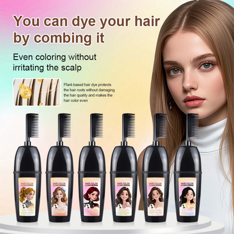 🔥Best Seller 50% Off!!🦄3-in-1 Hair Dye Comb💇‍♀️