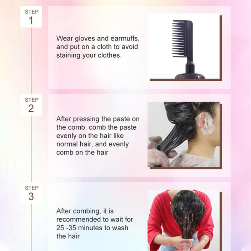 🔥Best Seller 50% Off!!🦄3-in-1 Hair Dye Comb💇‍♀️