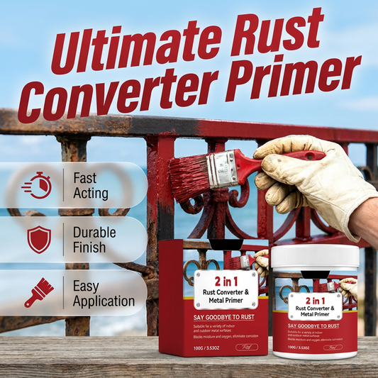 🥳HOT SALE🥳💞50K+ SOLD! Rust Converter – From £10.99! 2-in-1, weather-resistant & brush included. Protect metal – grab yours! ✅