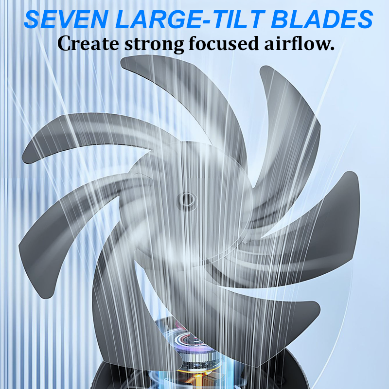 🏆2026 Desk Fan – USB Rechargeable with LED Display 📊 | 100 Speeds, 120° Tilt & Full Oscillation ↔️ | Ultra-Quiet for Bedroom 😴, Office 🖥️ & Camping 🏕️ | Up to 24H Battery ⚡