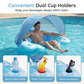 Inflatable Pool Float with Removable Sun Canopy