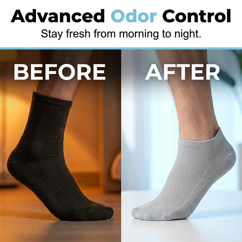🔥Buy 1 get 1 free🔥  Men's Breathable Antibacterial Ankle Socks