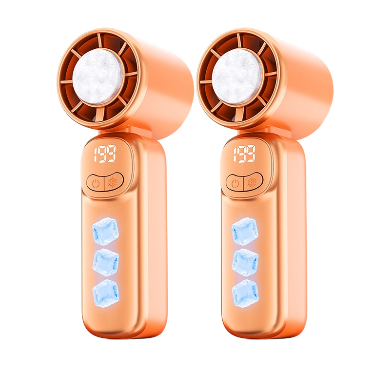 🌬️LAST DAY 60% OFF‼️ 💥Portable Mini Hand Fan❄️Semiconductor Cooling🌬️199 Adjustable Speeds📟LED Digital Display USB Recharge Pocket Cold Fan