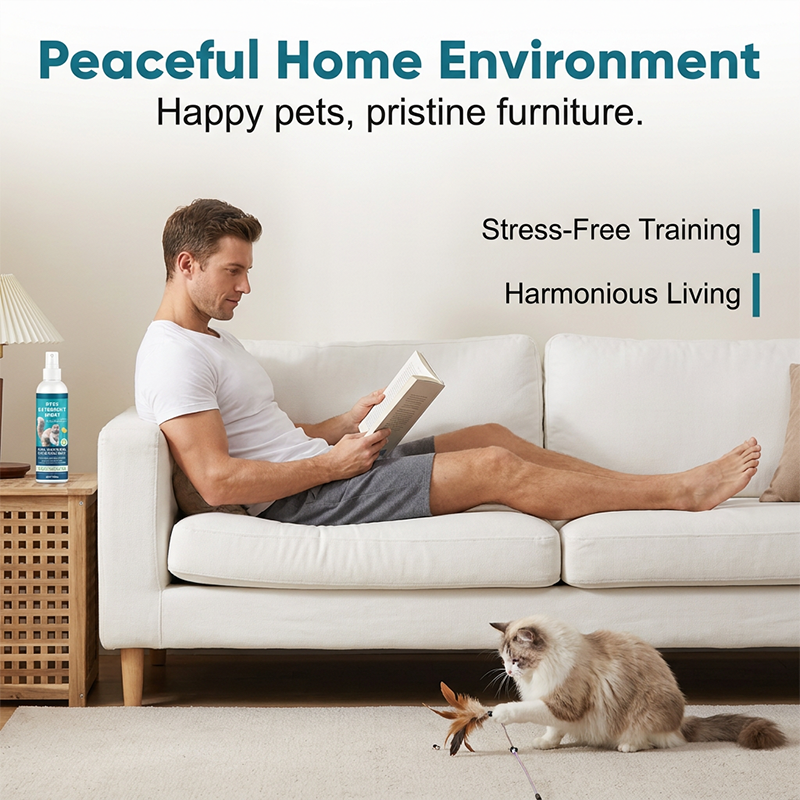 🥳2026 HOT SALE🥳💞50K+ SOLD!🌿🐱 50% OFF! Herbal Pet Deterrent Spray – Stops scratching, safe for cats & kittens. Protect sofas & plants. 🌸✨