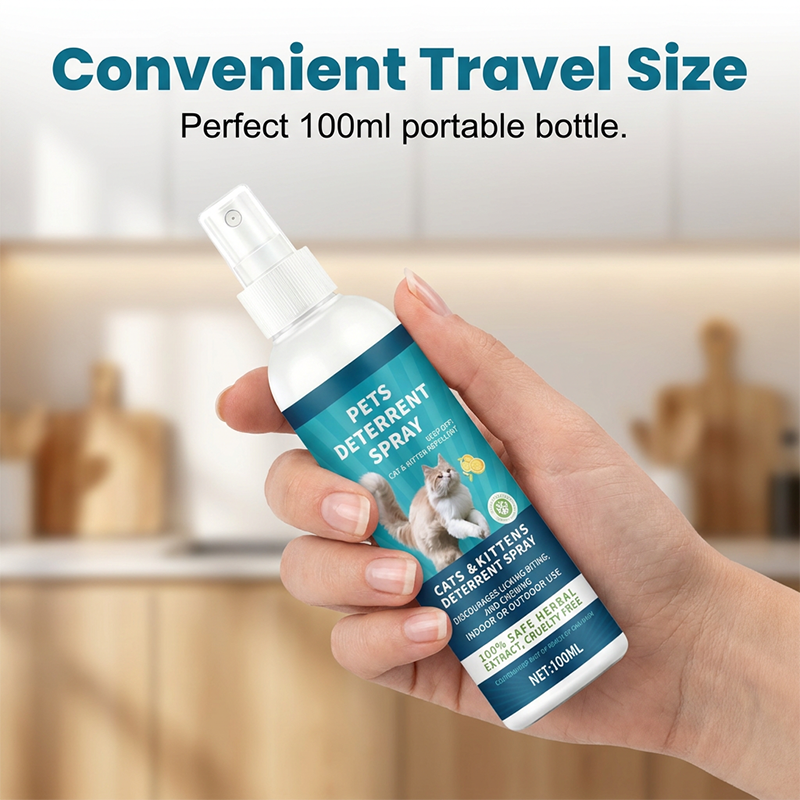 🥳2026 HOT SALE🥳💞50K+ SOLD!🌿🐱 50% OFF! Herbal Pet Deterrent Spray – Stops scratching, safe for cats & kittens. Protect sofas & plants. 🌸✨