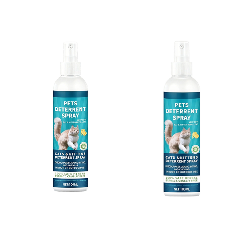 🥳2026 HOT SALE🥳💞50K+ SOLD!🌿🐱 50% OFF! Herbal Pet Deterrent Spray – Stops scratching, safe for cats & kittens. Protect sofas & plants. 🌸✨
