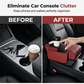 Car Armrest Cushion,5-in-1 Center Console Cover with 2 Storage Bags Cup Holder, Tissue Box Slot, Phone Slot for Sedans, Car Accessories Interior Organizers