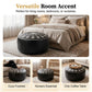 🥳2026 BESTSELLER🔥 Round Storage Ottoman – Intricate Floral Embroidery, Hidden Compartment – Comfortable Extra Seating – Premium Durable Material! 🛡️💨