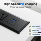 Modern Recessed Desktop Power Strip