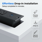Modern Recessed Desktop Power Strip