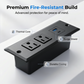 Modern Recessed Desktop Power Strip