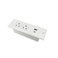 Modern Recessed Desktop Power Strip