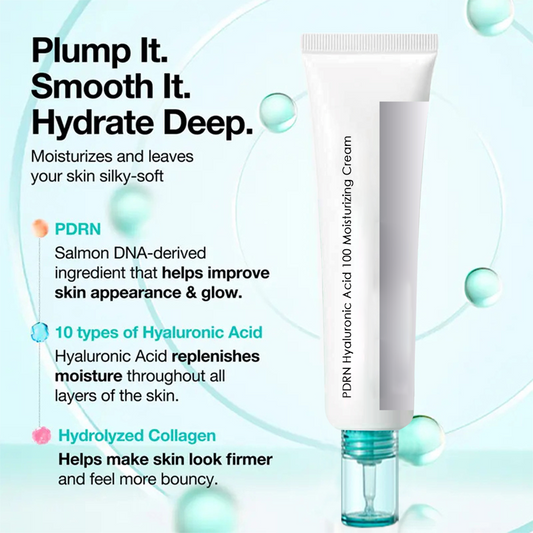 🥳2026 HOT SALE🥳💞50K+ SOLD!👸💧 50% OFF! PDRN Hyaluronic Cream – 10 types HA, +122% hydration. Clinical luxury, drop‑by‑drop. Youth in a tube! ✨👑