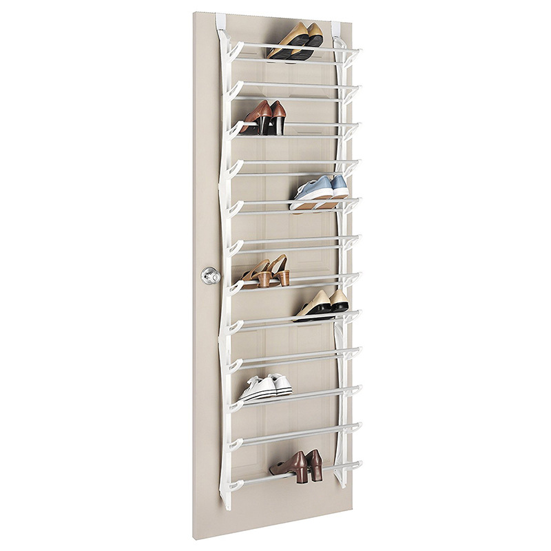 👟50% OFF NOW! 🏆 Over-the-Door Shoe Rack Organizer – 24 pockets & tool-free install – Fits standard doors, holds up to 24 pairs – perfect for entryway or closet 🚪✨