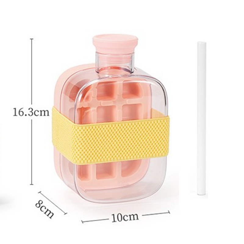 ❄️2-in-1 Ice Cube Maker Water Bottle Built-In Ice Tray, Food-Grade Silicone, Bpa-Free. Make Ice & Store Water In One Bottle – Ideal For Gym, Office & Travel! 🏋️‍♂️💼✈️