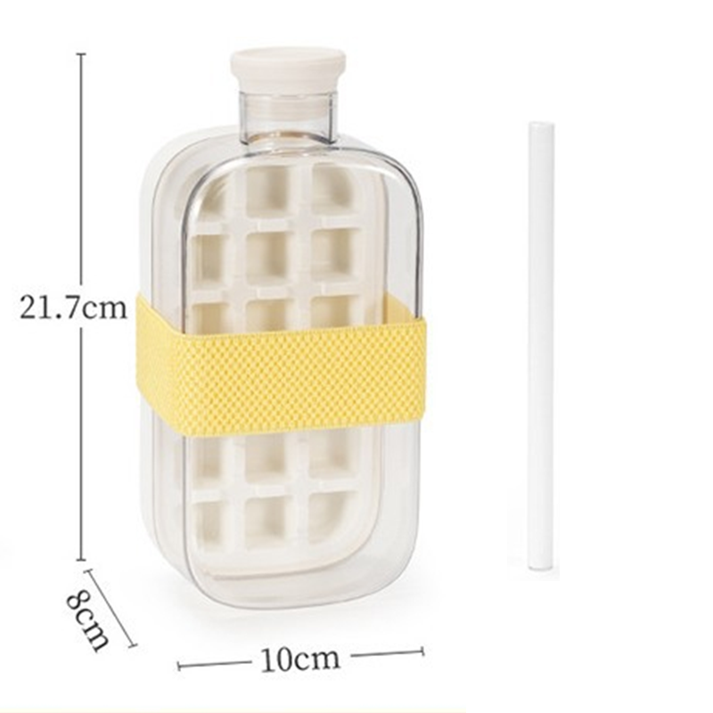 ❄️2-in-1 Ice Cube Maker Water Bottle Built-In Ice Tray, Food-Grade Silicone, Bpa-Free. Make Ice & Store Water In One Bottle – Ideal For Gym, Office & Travel! 🏋️‍♂️💼✈️